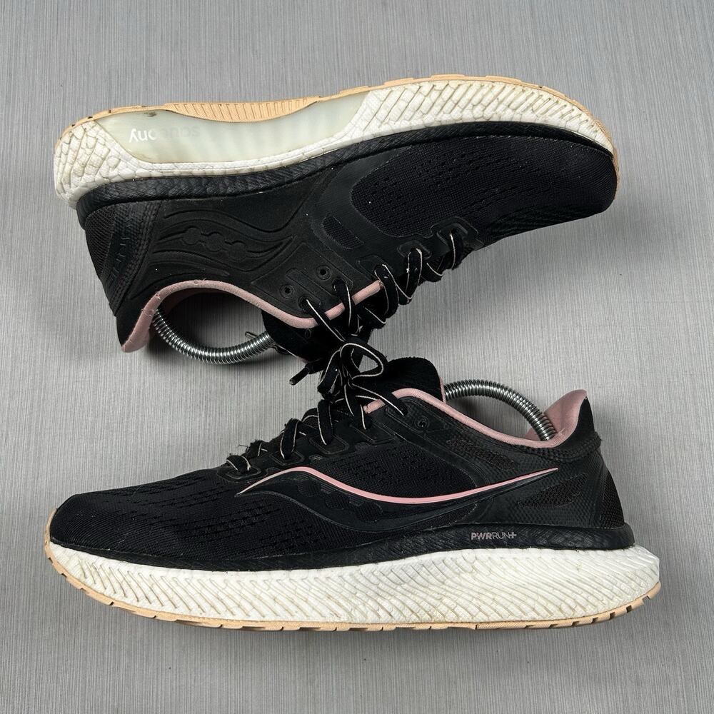 Saucony Hurricane 23 Womens Size 9 Black Running Shoes Fitness Sneaker S10615-45